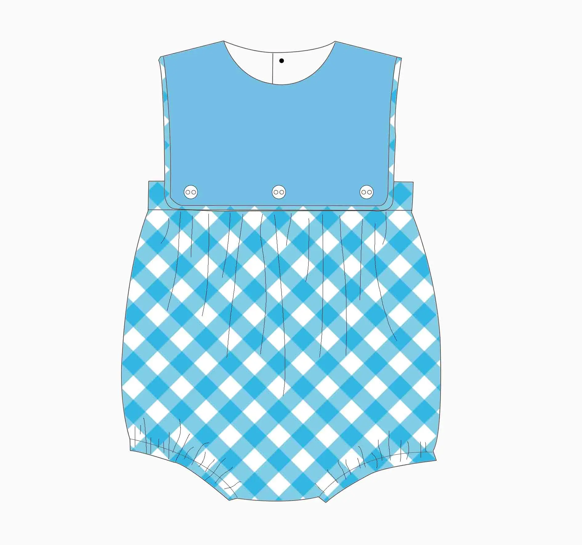 Yihui ODM Custom pattern Monogram Infant Bodysuits Bubble Sleeveless Baby Boys Rompers Onesie Children Clothing