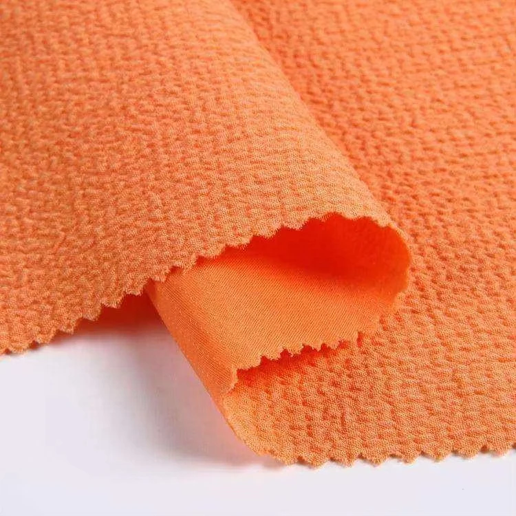 Custom plain dye 100% polyester solid crepe fabric clothing material for dresses or pants