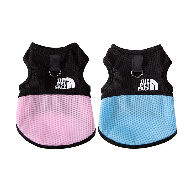 Fast Shipping Wholesale Manufacturer Large Breed Pet Apparel Cotton Luxury Summer Breathable Dog Vest Clothes