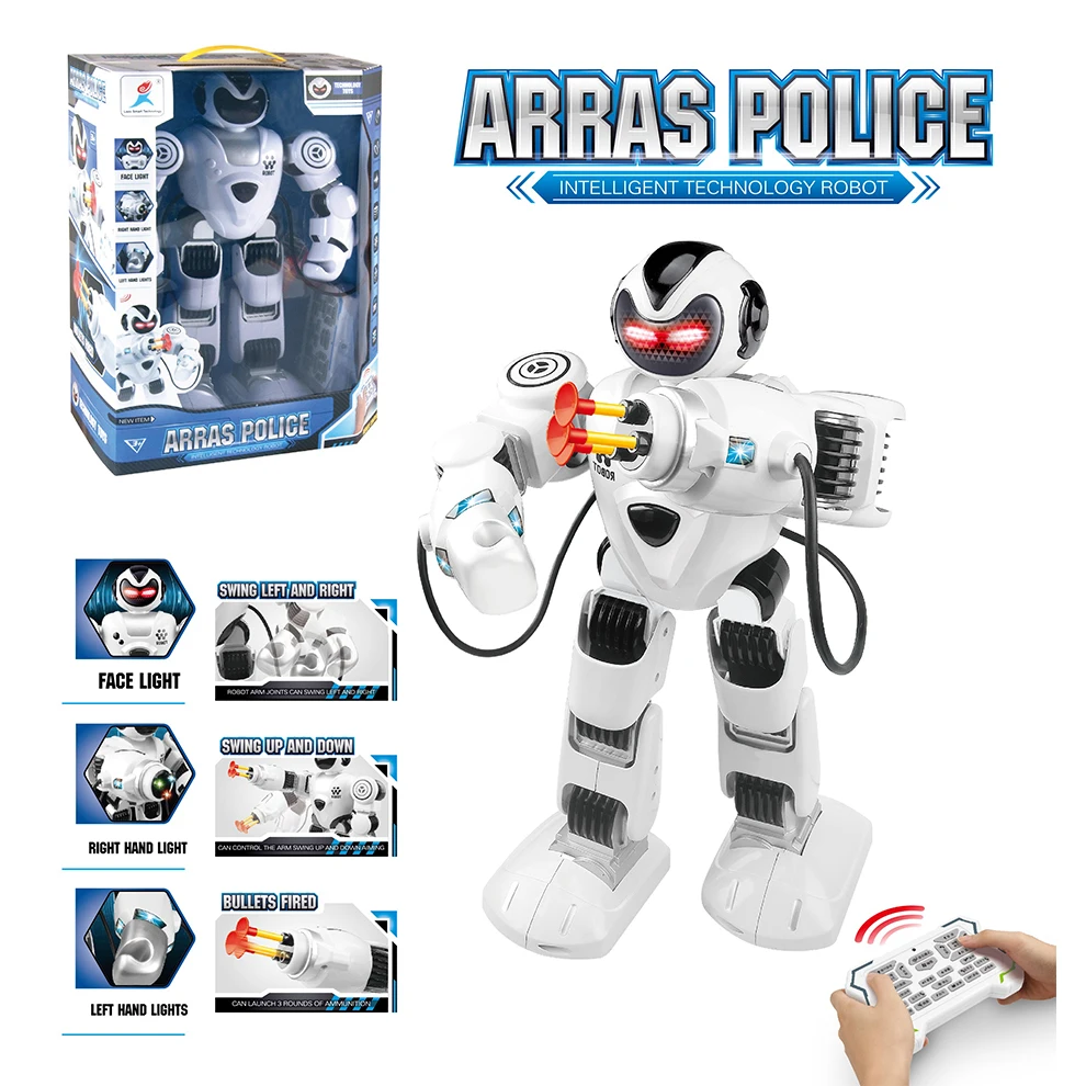  2021 новейшая игрушка программируемый умный полицейский робот Arras с мягкой