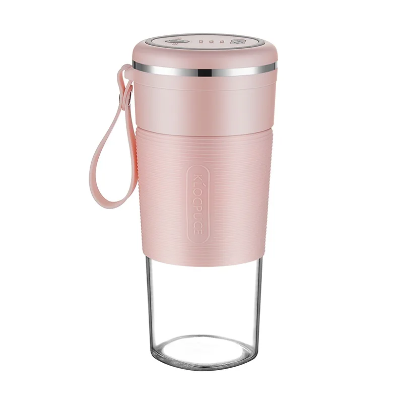 Portable Home Mini Wireless Fruit Juicer Popular Electric USB Blender Rechargeable Travel High Quality 300ml 4 Blade Juicer 3.7