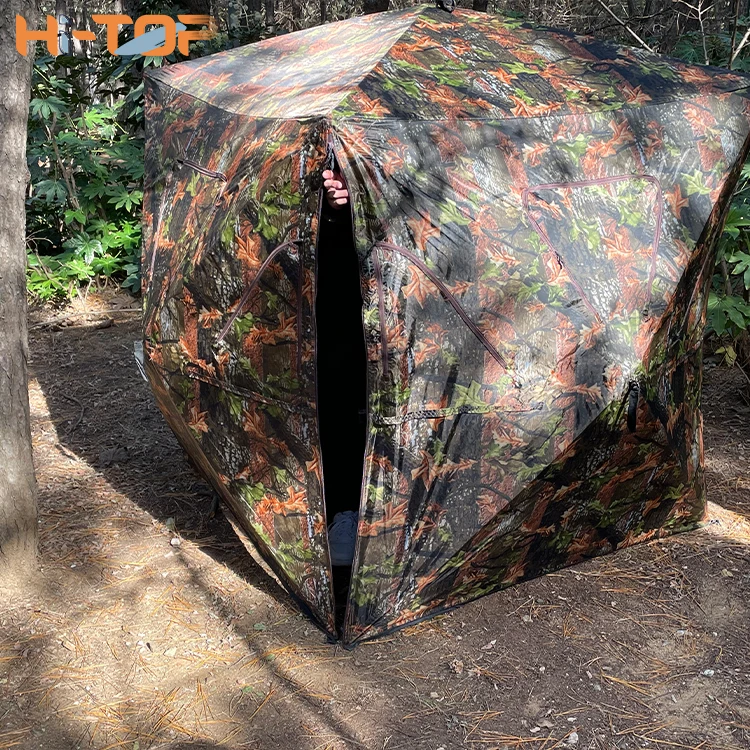 Hitop Hot Selling 2-3 Person Camouflage Hot Tent Insulated Hunting Box Blind