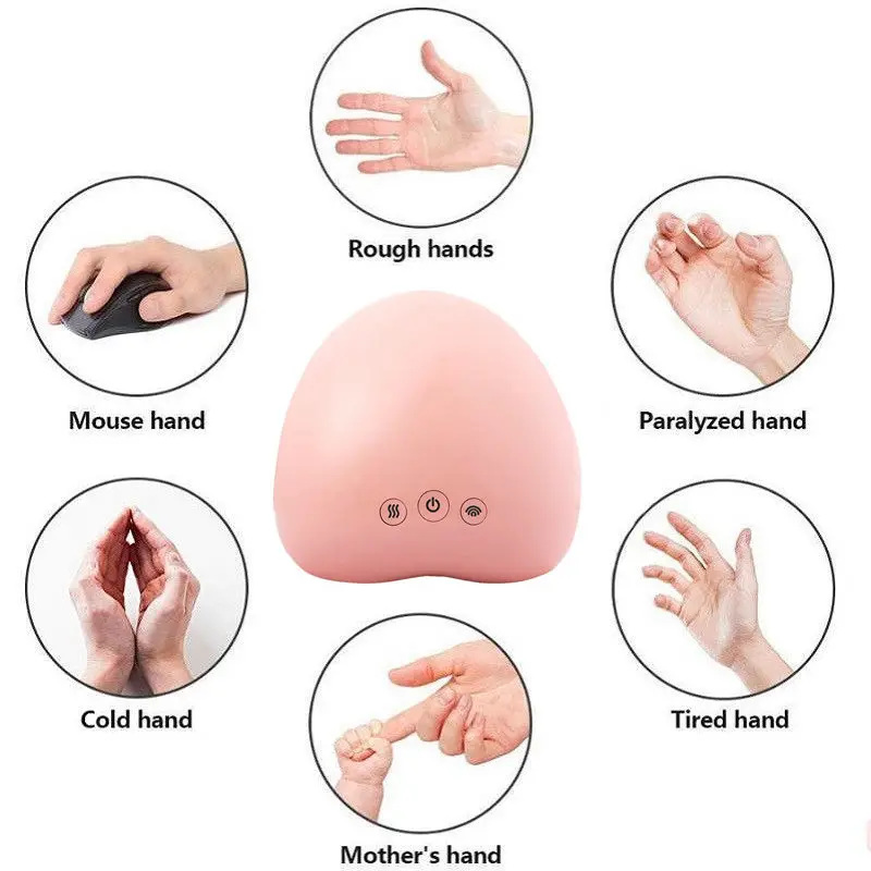 Cordless Electric Air Compression Hand Palm Fingers Massager Pain Relief Finger Hand Massager with heating