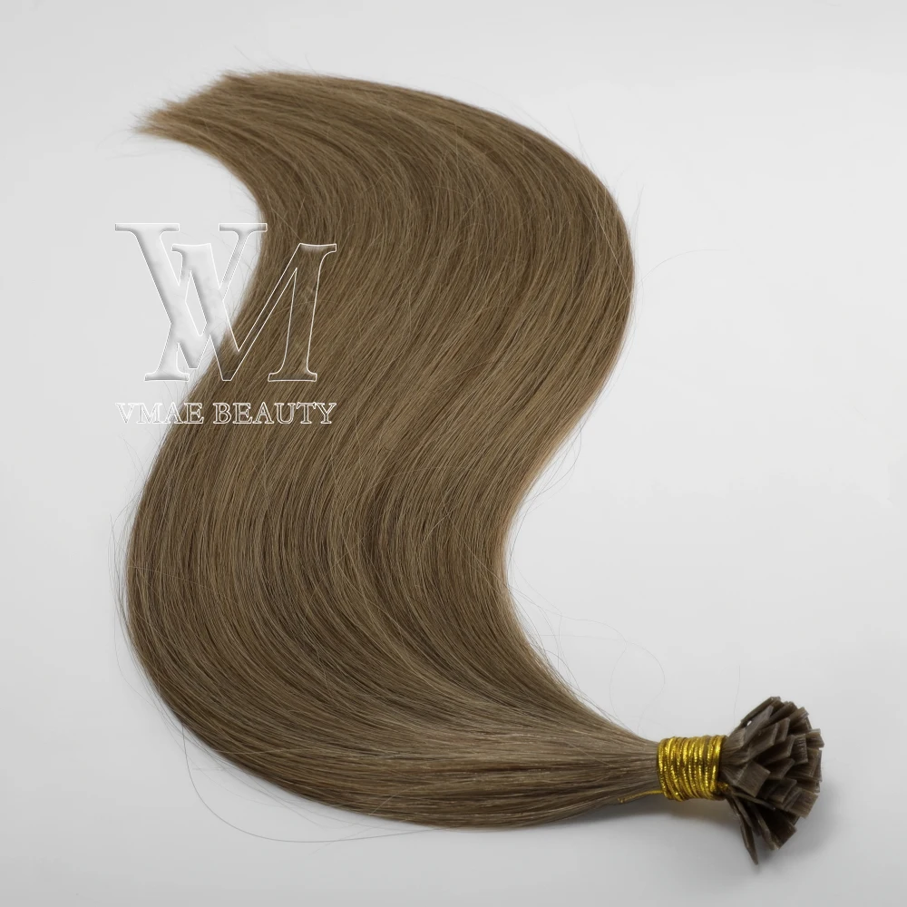 VMAE INDIAN Double Drawn Tips Straight 10 to 32 inch Virgin Cuticle Aligned Keratin I Flat K Tip Human Hair Extensions