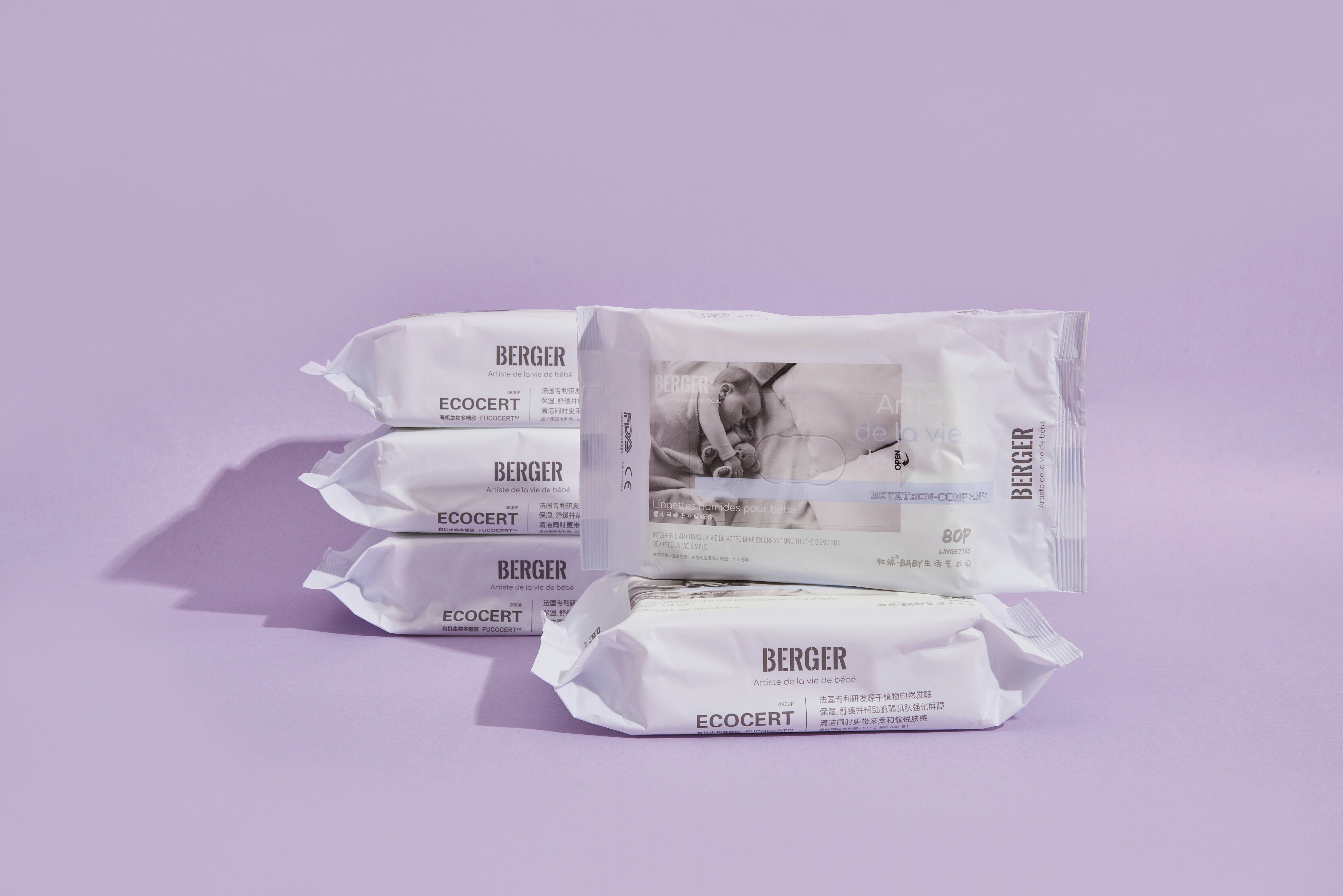 100% Natural Flushable Wet Wipes With Vatimin E disposable unscented  baby face cleaning wet wipes customized brand