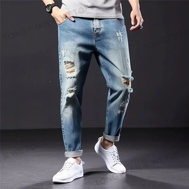 Men Trousers Wholesale Customized  Men Jeans Hemp Organic Cotton Men Jeans Plus Size Pants Jeans