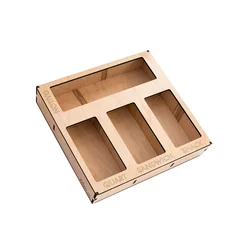 Hot sale high quality top lids food storage bag holders box ziplock bag storage