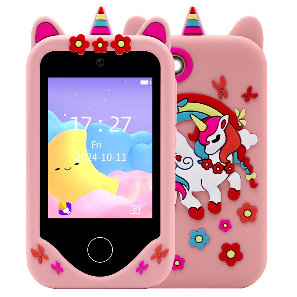 Mini Cute Kidsphone Childrensphone Kids Phone Toy Gift Pretend Play Phones With Educational Games Mp3 Music Player