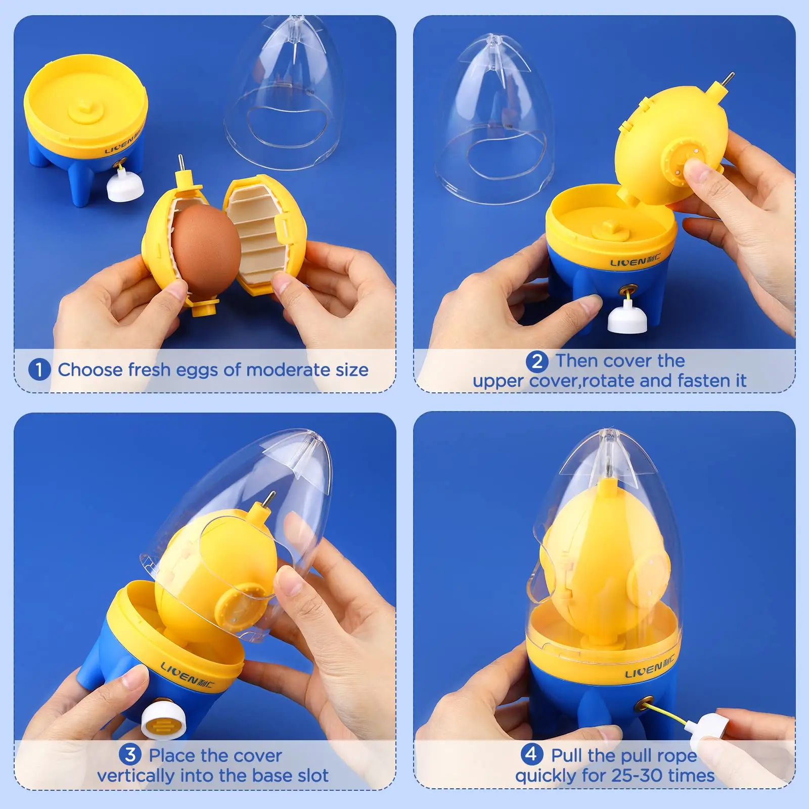 Egg homogenizer manual household yolk protein mixer turn golden egg shaker Golden Egg Maker Tool