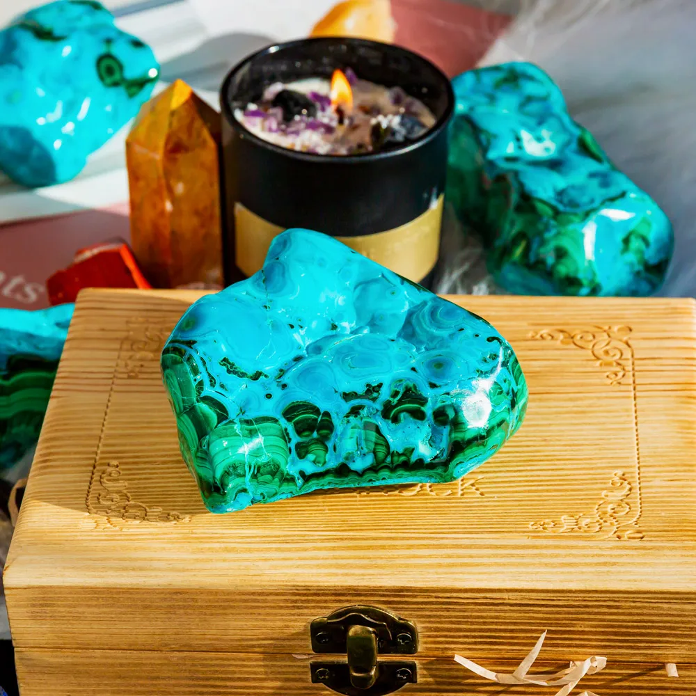 High quality chrysocolla malachite specimen crystals healing stones quartz for decoration