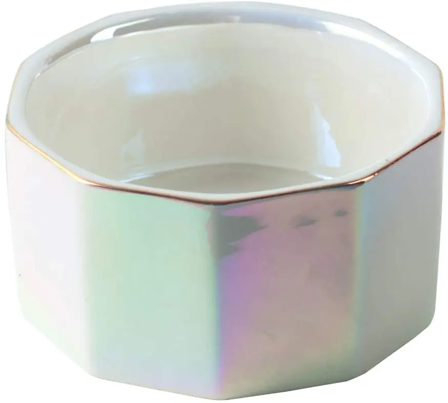 Ceramic Marble Cute Paper Clip Organizer Office Binder Clip Holder Trinket Paper Clip Holder for Desk