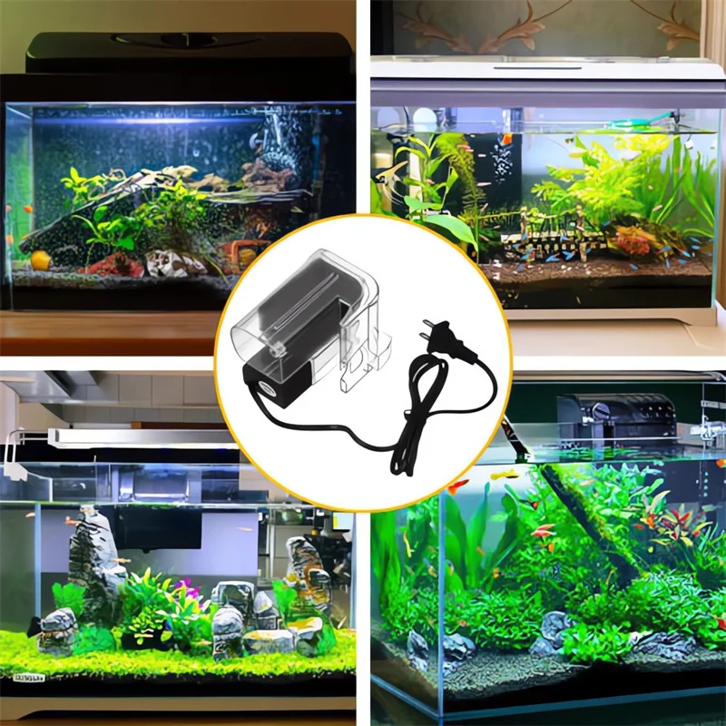 Cuelgue el filtro de agua de la bomba de oxigeno externa filtro colgante small acuario pecera filtro acuario
