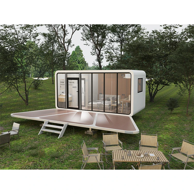 Модульный открытый жилой и рабочий офисный сборный контейнер для дома, виллы, капсула, яблочная каюта для отеля