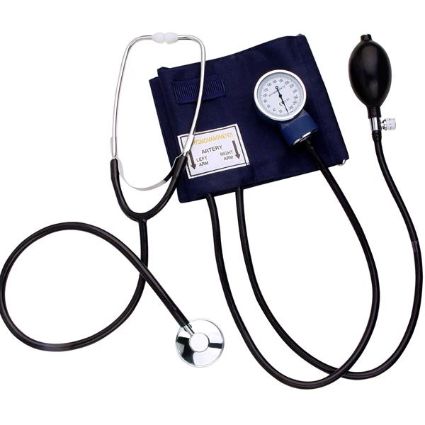 professional manufacture aneroid sphygmomanometer  Palm Type with stethoscope