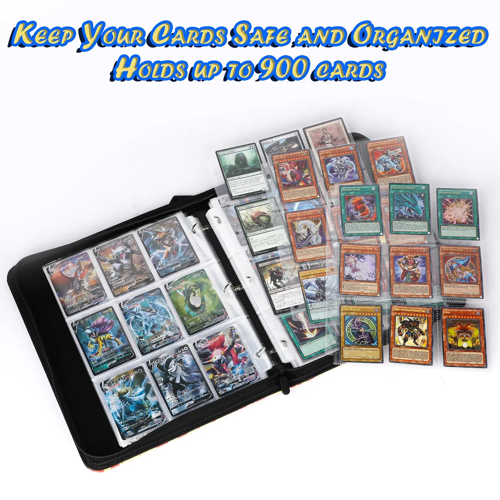 custom logo PU leather 2024 9 pocket poke mon tcg mtg sport hockey baseball football soccer collectible trading card book albums