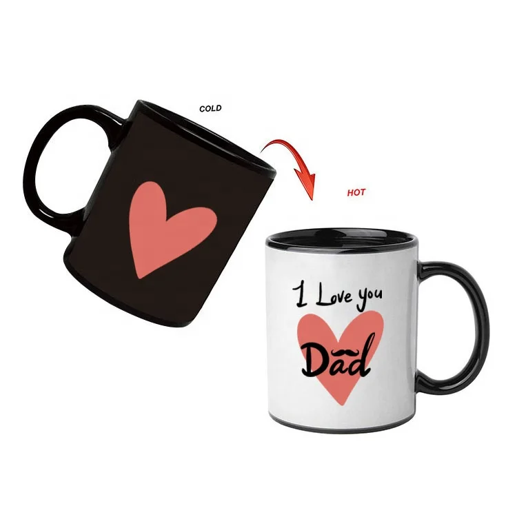  manufacturer porcelain cup hot gifts printing customized logo ceramic magic mugs color change
