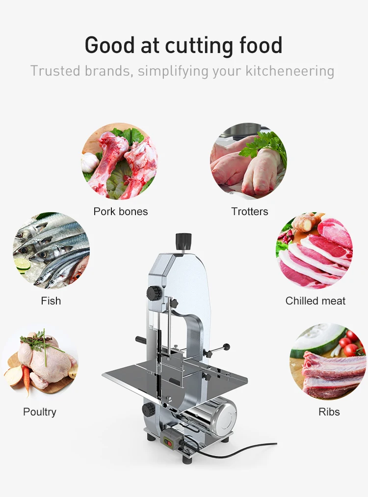 Машина для резки костей пилы для мяса с колесиком 210 мм