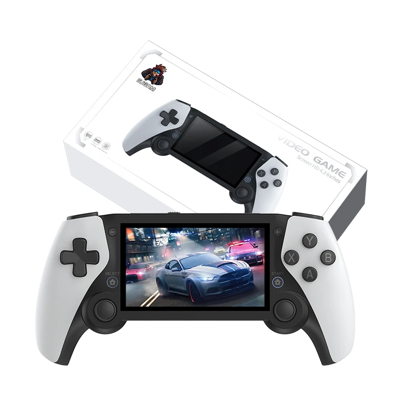 Yo M25 Handheld Game Console 4.3' IPS Screen 64GB 3D Classic Games EmuELEC System Dual Joystick Retro Video Game Player