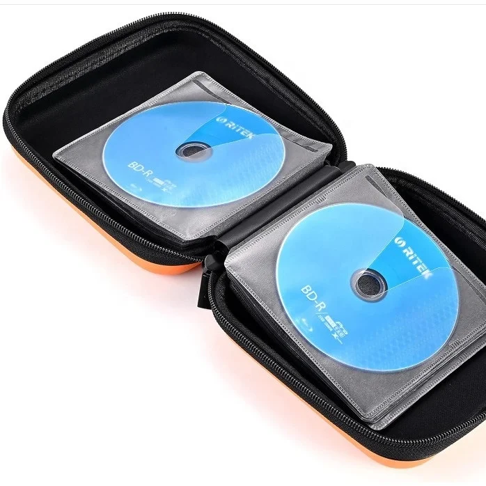 Индивидуальный переносной держатель для cd-dvd-плеера, 48 емкостью, оптовая продажа, персонализированный тонкий прочный Чехол для компакт-дисков, сумки для детей