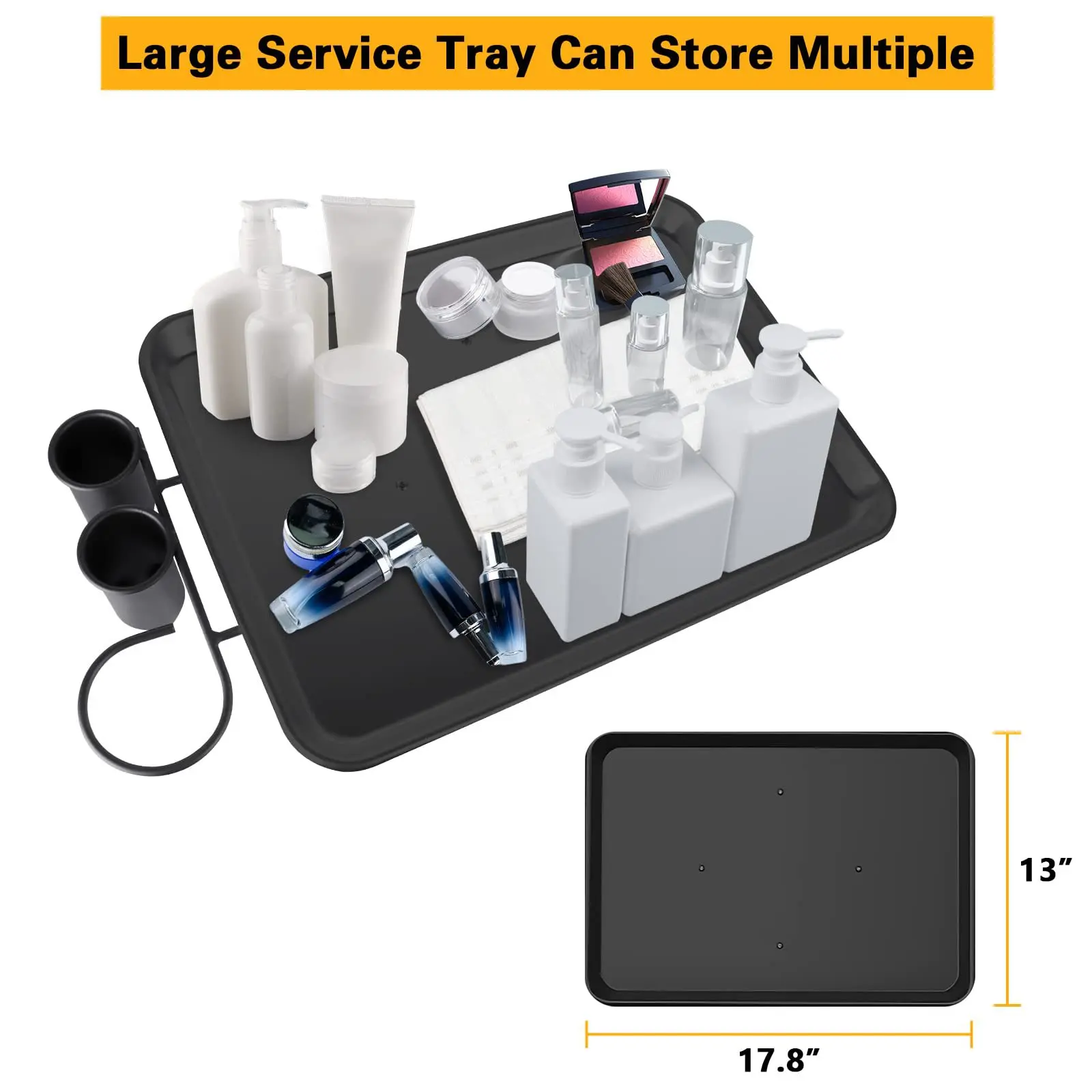 Beauty salon tool tray adjustable height tool trolley aluminum alloy trolley