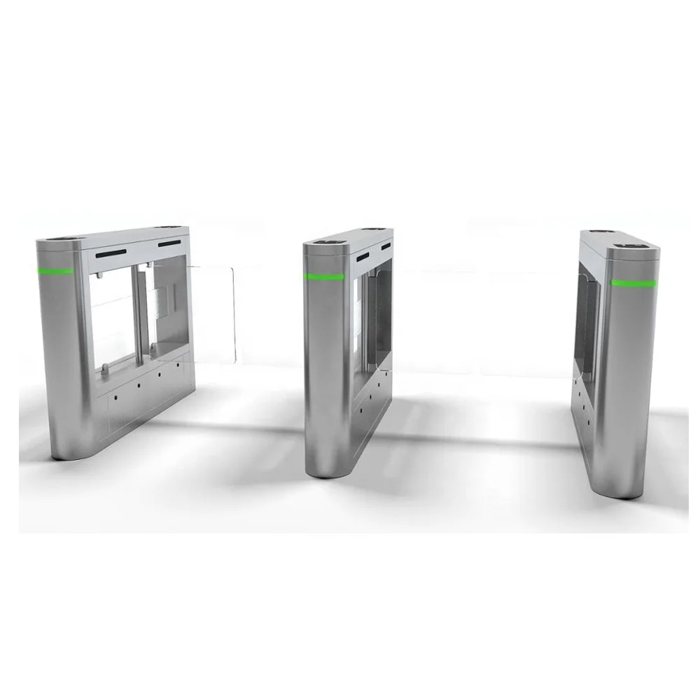 Outdoor Swing Turnstiles Use Facial Recognition Part Bus Station RFID Reader Turnstile Safety pedestrian Access Gates
