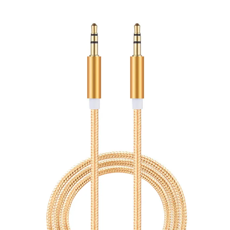 300PC/lot  Audio Cable Listening Focuses Cable Phone Car Speaker MP4 Headphone 3.5MM Audio AUX Cables