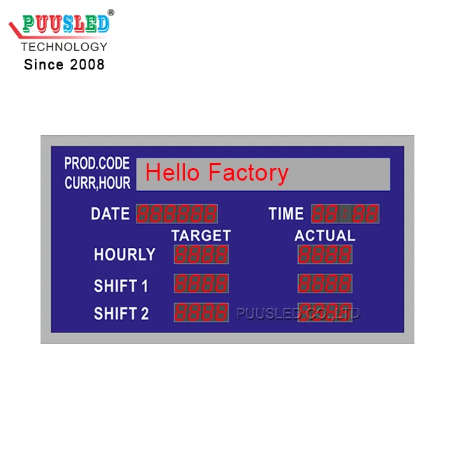 Indoor Red Digital Led Display LED Monitoring Display Board IR Control Display Screen Production Board