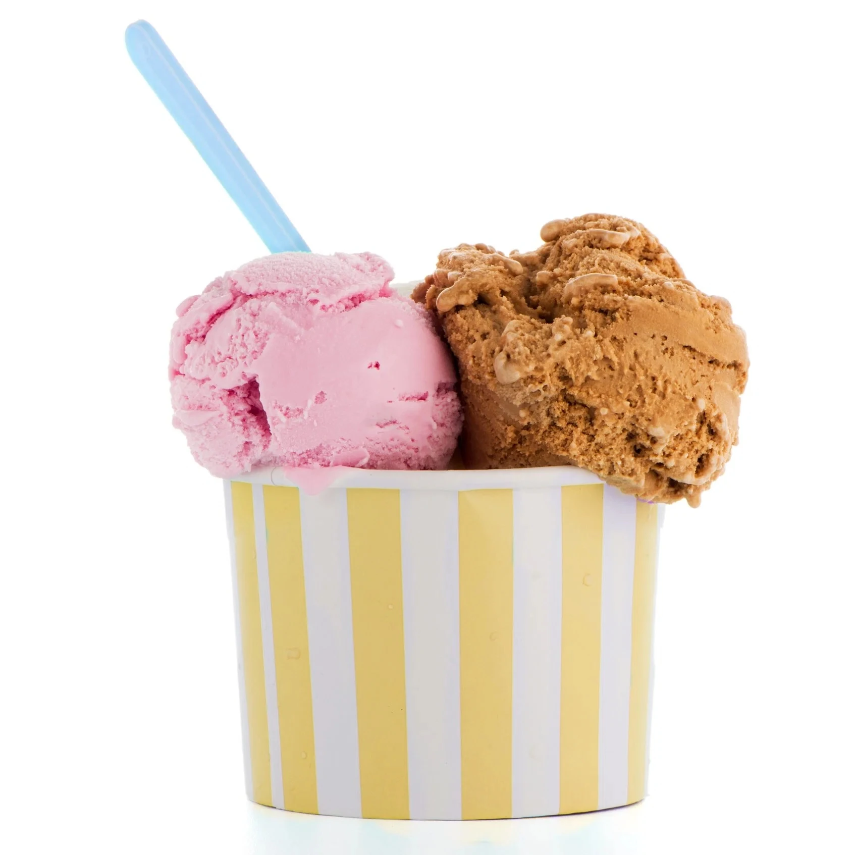 3 5 8 12 16 20 Oz Custom Logo Printed Paper Ice Cream Frozen Yogurt Paper Cups with Lids