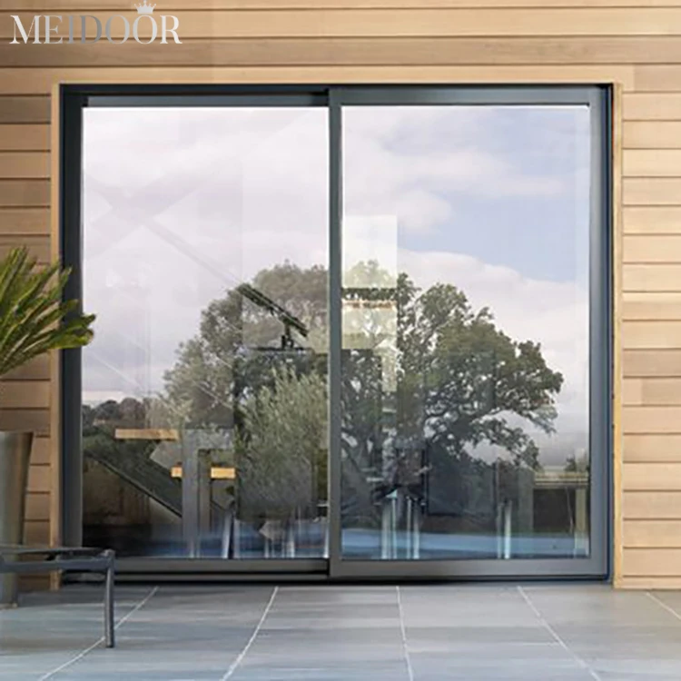 Wholesale Aluminum Alloy Tempered Double Insulated Heat Insulation Balcony Automatic Sliding Door System