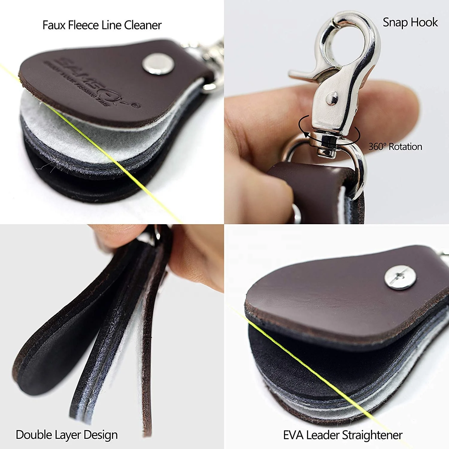 SAMSFX Fishing Forceps Clamp Hook Remover Quick Knot Tying Tools Line Straightener Combo Fly Fishing Vest Tools Kit