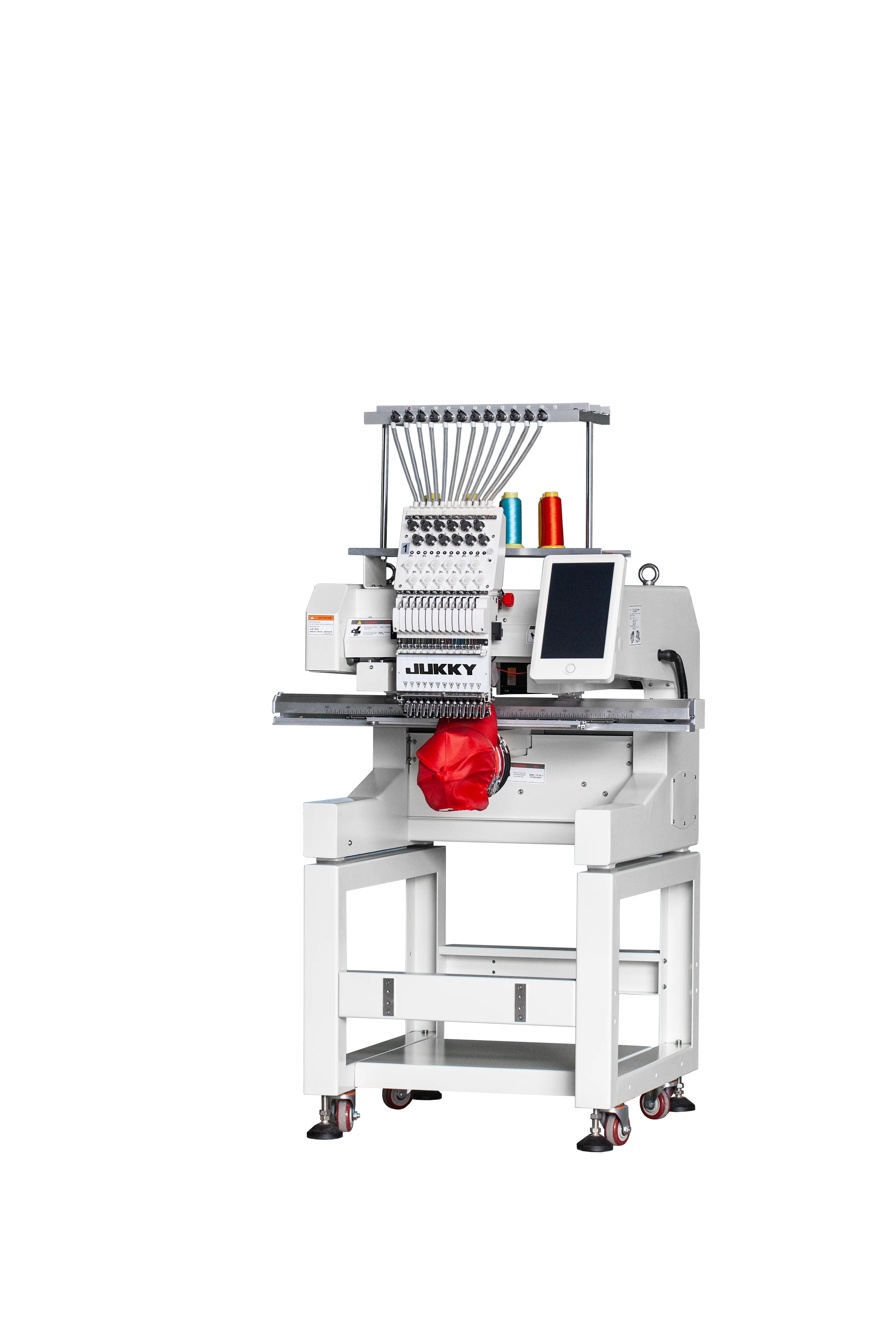 JK 1201 Single-Head Embroidery Machine Big Hoop Frame Set New Model Modern All-in-One Logo Patch Creator Core Motor Included