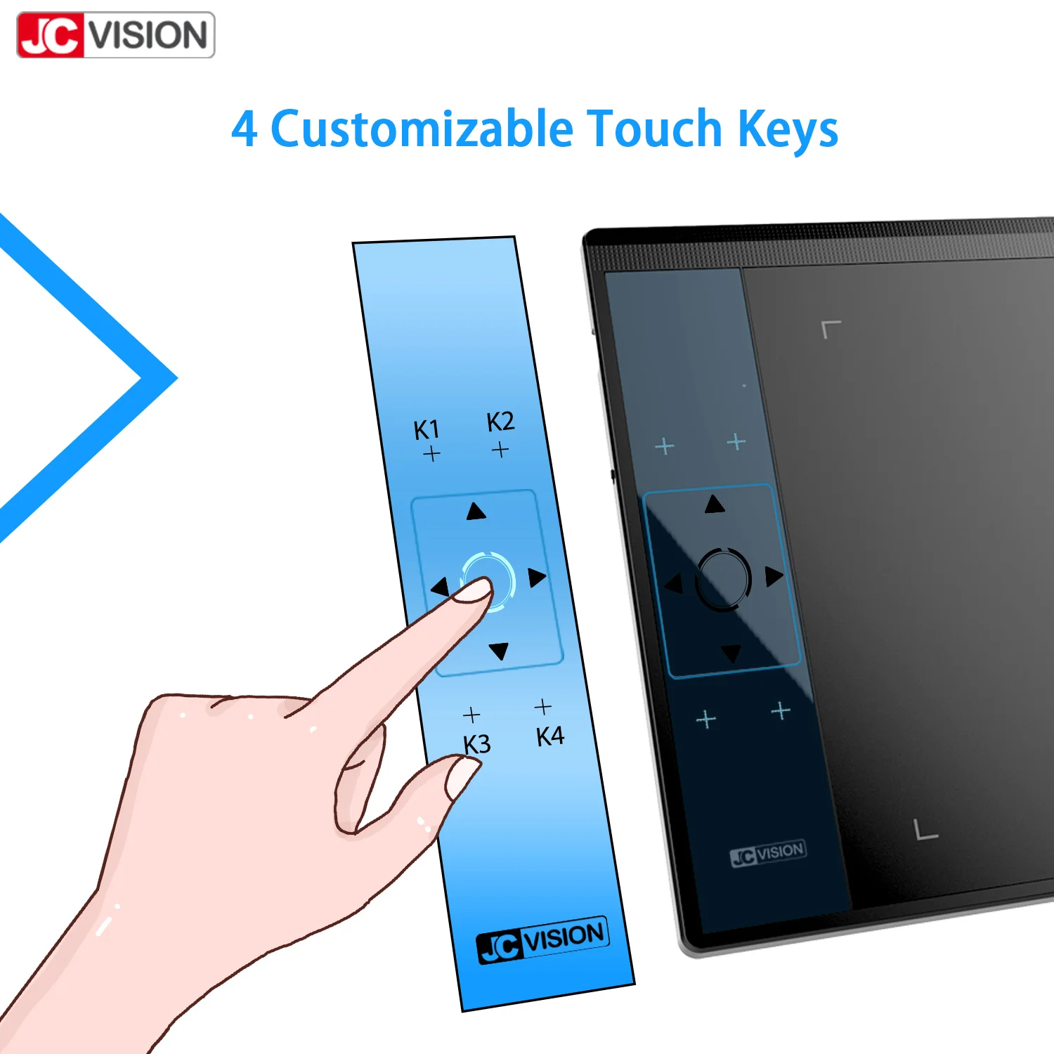 JCVISION Economic JCA30 10x6 inches Touch Keys Digital Graphic Tablet For Sale digital pen tablet