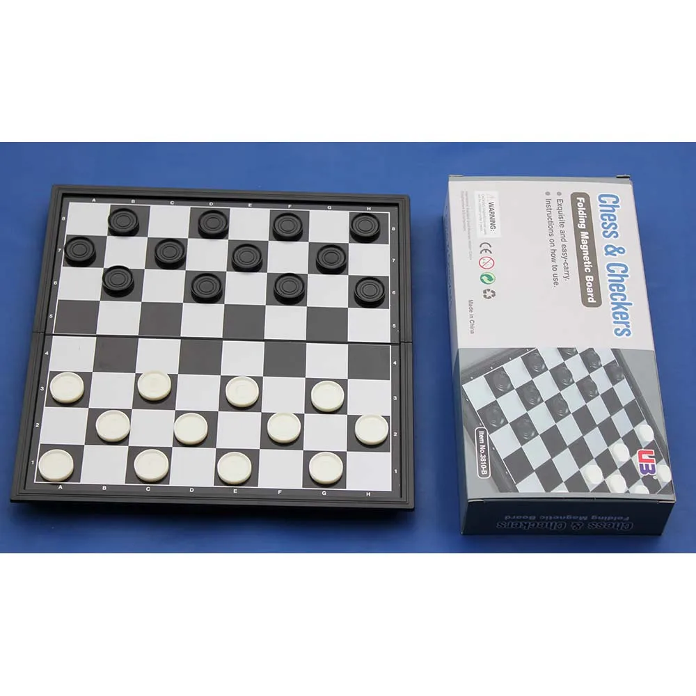 Magnetic Checkers chess game set