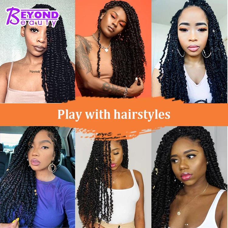 beauty supplies new Long Pre Twisted Passion Twist hair Synthetic spring Twists Crochet Hair extension Crotchet Braid Fluffy