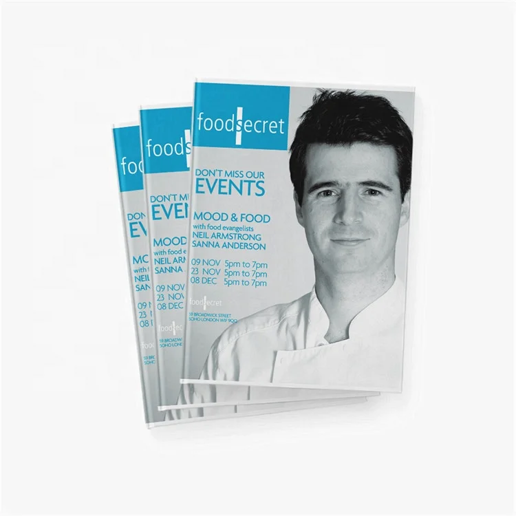 A4 size customized design hard board cover book printing wholesale price