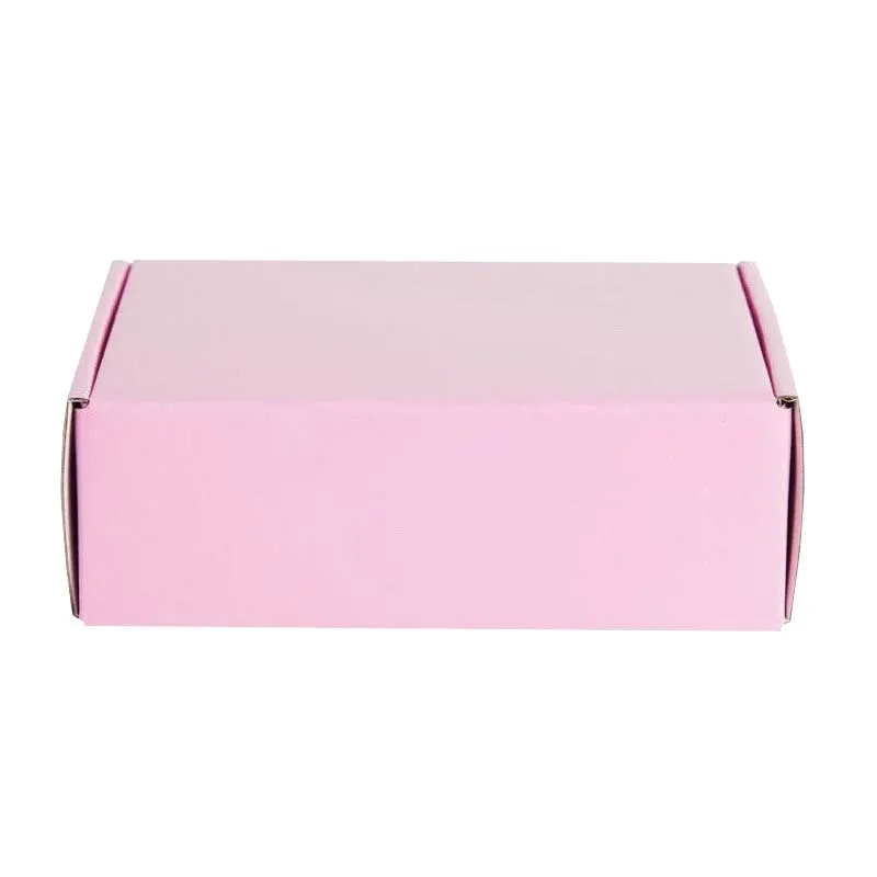 Hot Selling Chinese Corrugated Cardboard kits pink custom stickers 15 x 12 x 8 inch mailer box
