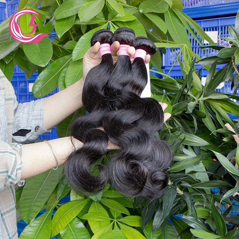 Cljhair Free Sample Wholesale Raw Virgin Human Hair Vendors Bundles Natural Black For Black Woman Body Wave Cuticle Hair