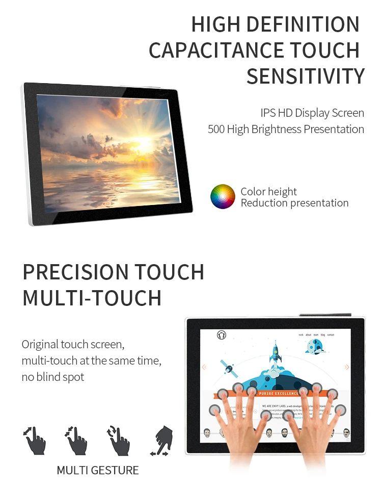 Linux Industrial Embedded PC with 12.1 inch capacitive Touch Panel
