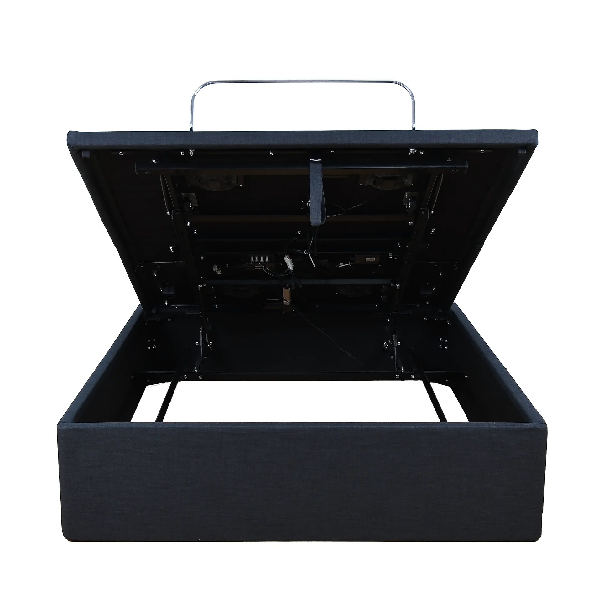 Rondure Wireless Remote Ottoman Electric Adjustable Bed Storage Electric Bed Frame Motion Storage  Bed