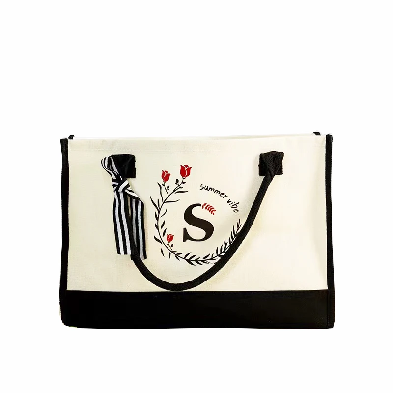 Portable Travel Toiletry Organizer Plain Blank Custom Logo Makeup Linen Pouch Jute Cosmetic Bag with Zipper