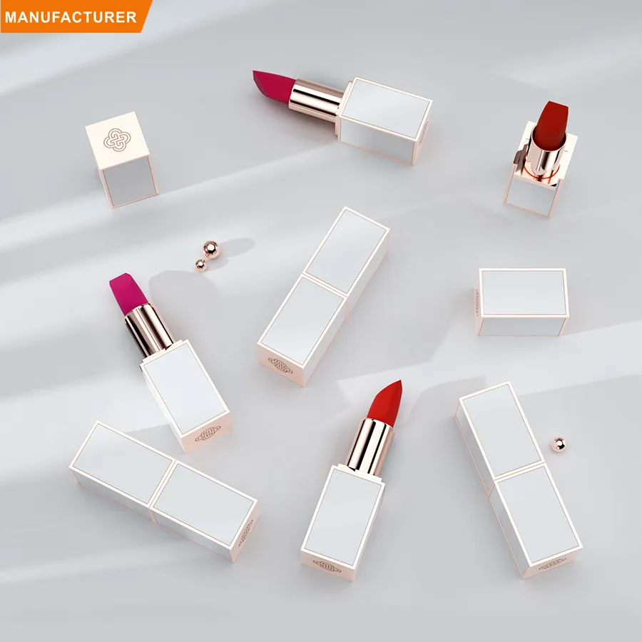 Wholesale brand Cosmetics High Pigment Waterproof matte Vegan Moisturizing Nude Plumping Private Label Lipstick