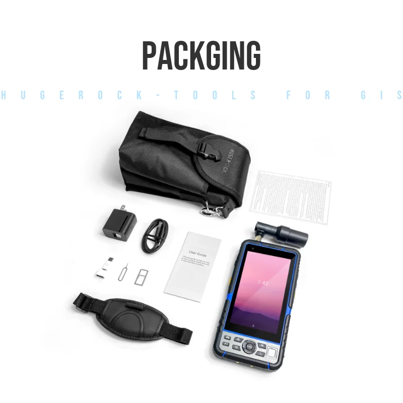 HUGEROCK G60M 8gb 128gb wifi 4G 9000mAh IP67 Receiver gnss rtk gps navigation antenna Android 13 industrial handheld rugged pda