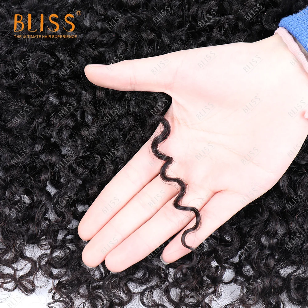 Bliss 10a 100% remy pixie curl Cuticle Aligned Double Drawn brazilian human Hair