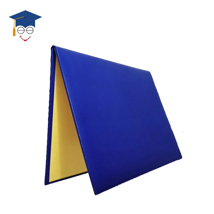 Wholesale Graduation Certificate leather paper holder with internal landscape