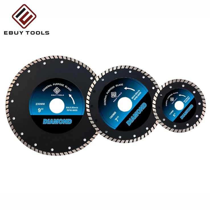Disco Diamantado Hot Sale Ultra-mince Turbo Diamond Saw  Blade for Cutting Tile High Efficiency Cutting Disc 4-7inch