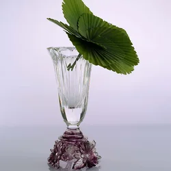 high great liuli Pattern Crystal Flower Vase For Wedding Decoration