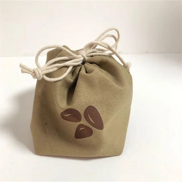 Free Sample Eco-friendly Mini Draw String Pouch Natural Cotton Muslin Cloth Drawstring Nut Bags with Custom Logo