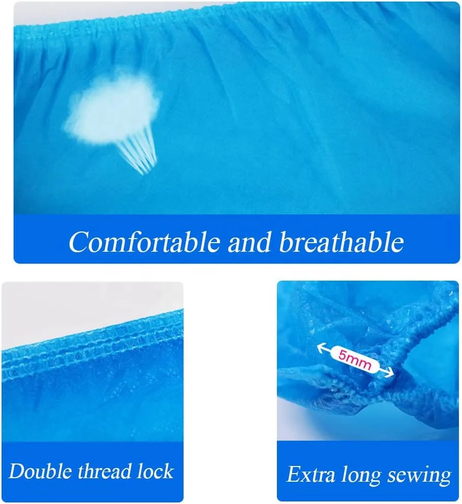 XIANZHIBO Disposable Shoe Covers CPE Waterproof Foot Booties 3g  Shoe Covers
