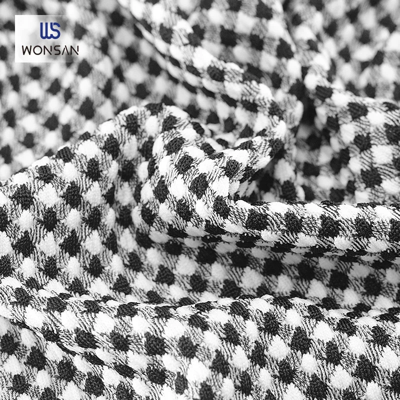 Customizable Nylon Polyester Spandex Garment Dresses Cloths Single Dyed Warp Knitted Fabric En Tissu Kain Skirt CN