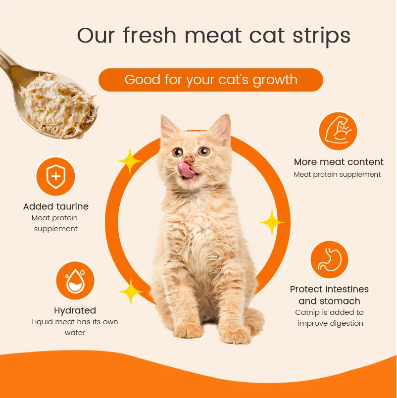 Muawu Best selling New product wet cat treats pet food cats